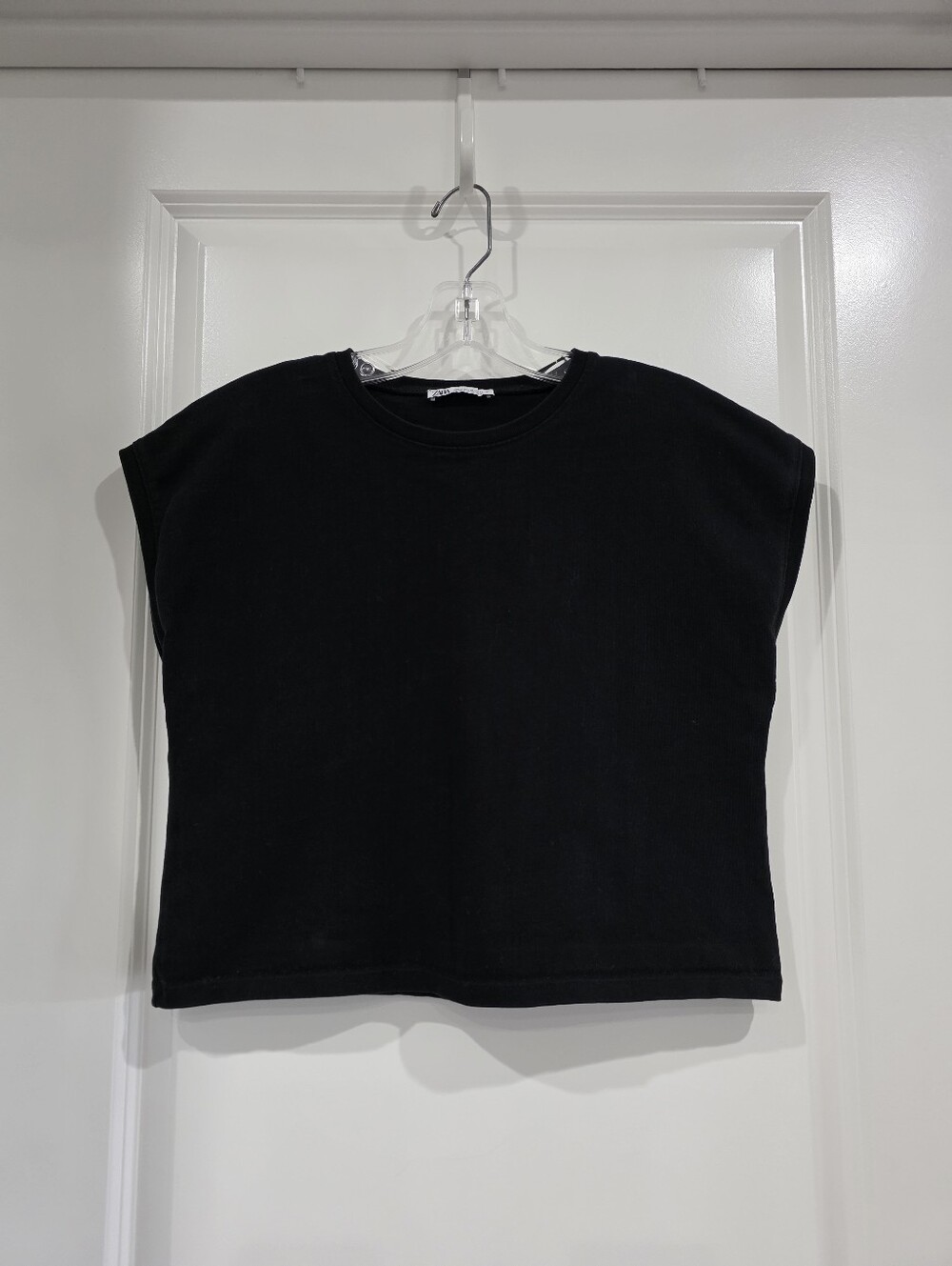 Zara Black Boxy Women's Top